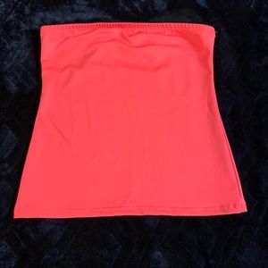 Hot pink full length tube top comfy cute
